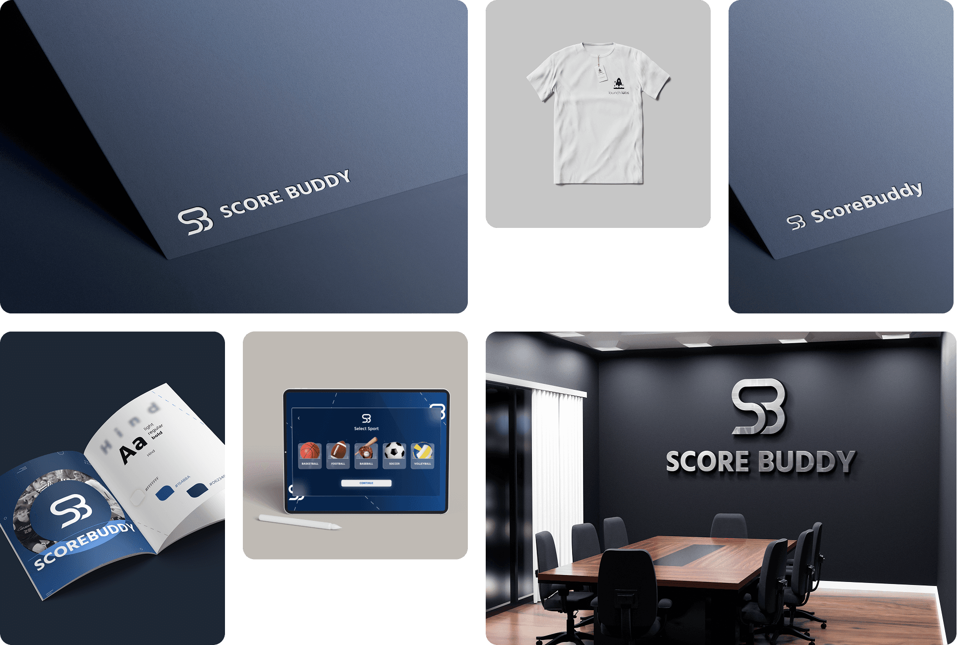Айдентика бренду ScoreBuddy
